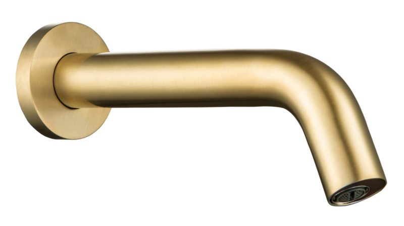 Sensor Wall Spout Brushed Brass