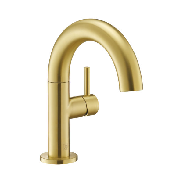 Side lever basin mixer swivel spout