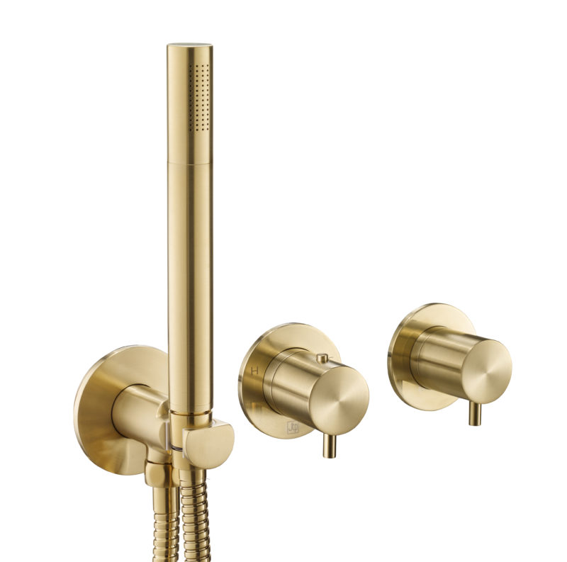 VOS Modular Thermostatic Concealed 2 Outlet Shower Valve, Handset