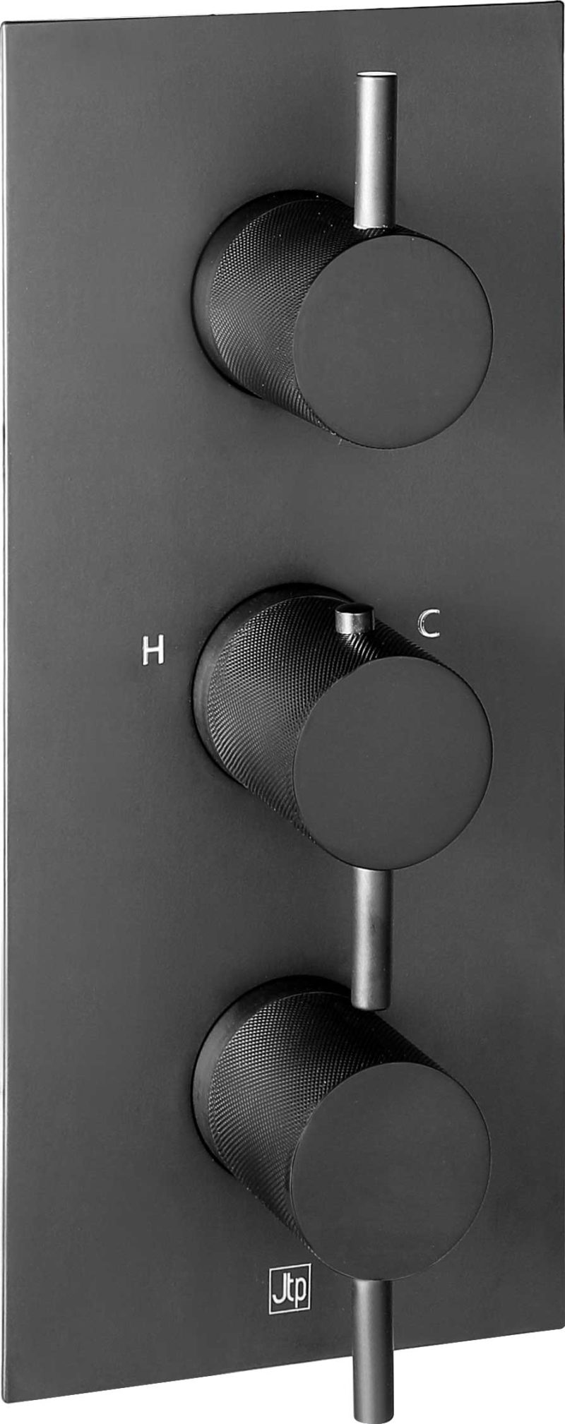 VOS Thermostatic Concealed 3 Outlet Shower Valve, Vertical