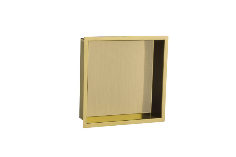 Brushed Brass Shower Niche