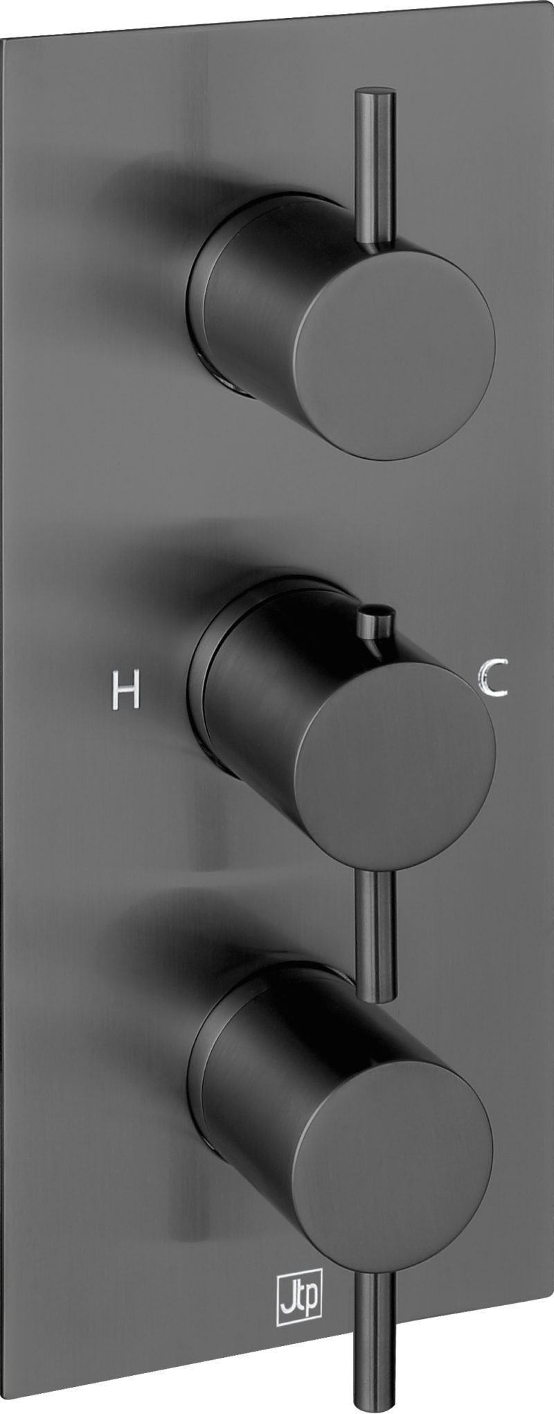 VOS Thermostatic Concealed 3 Outlet Shower Valve. Vertical