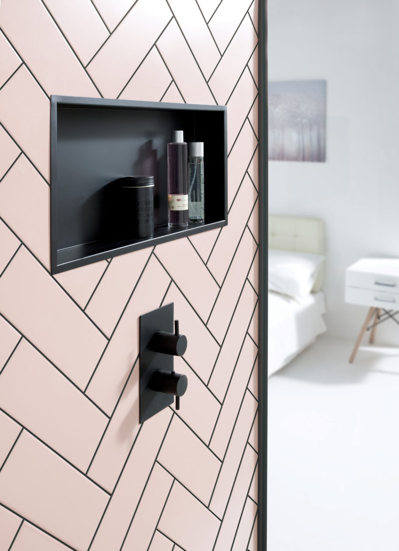 Matt Black Shower Niche - Image 2