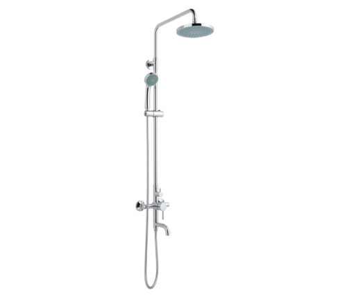 Florence Shower Pole with Overhead Shower