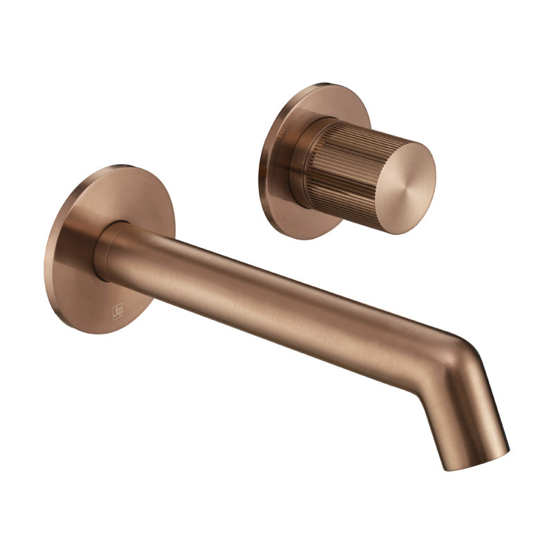 Wall mounted basin mixer without lever