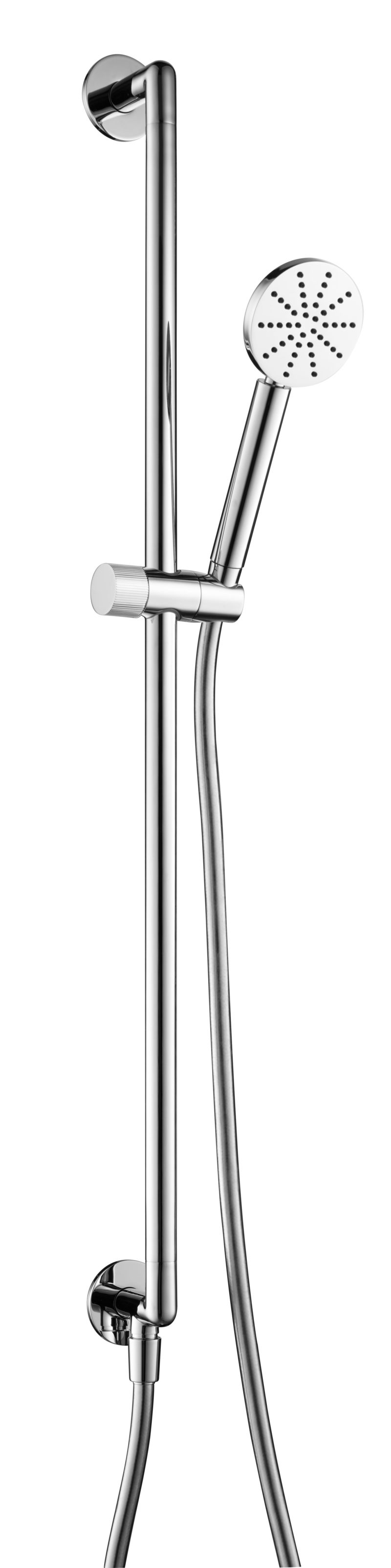 Slide Rail with Round Shower Handle and Hose with bottom outlet