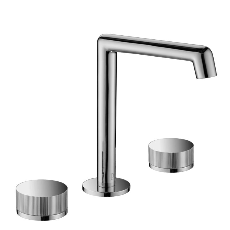 3 hole deck mounted basin mixer