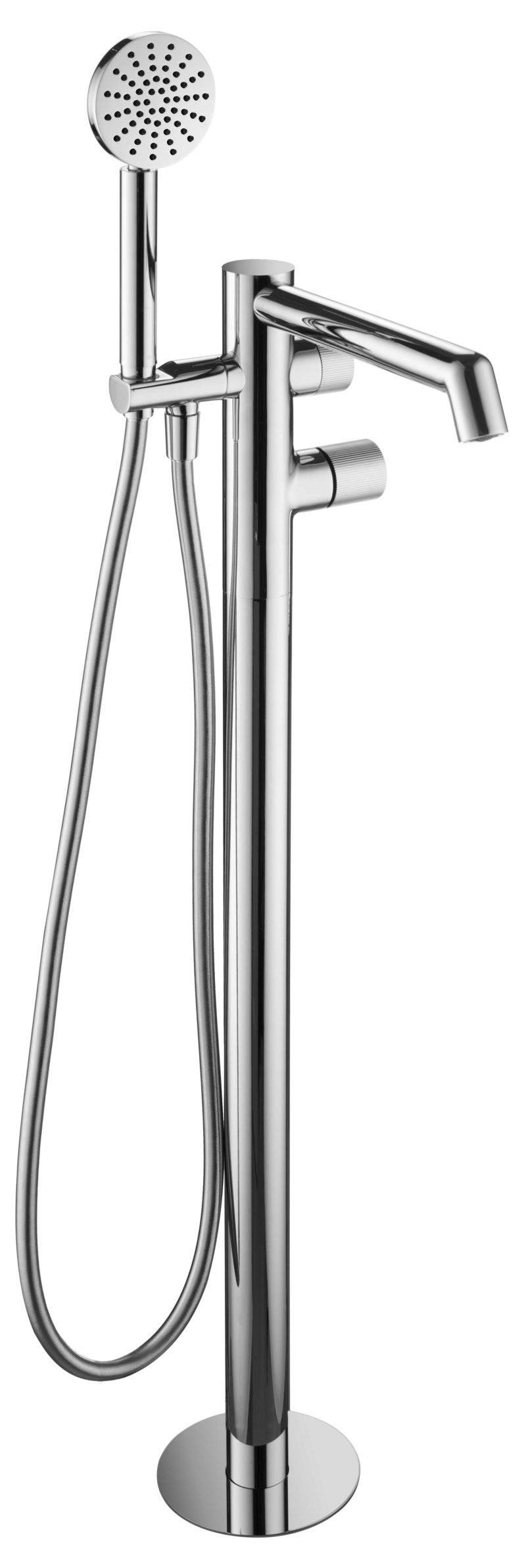Floor standing bath shower mixer no lever with kit