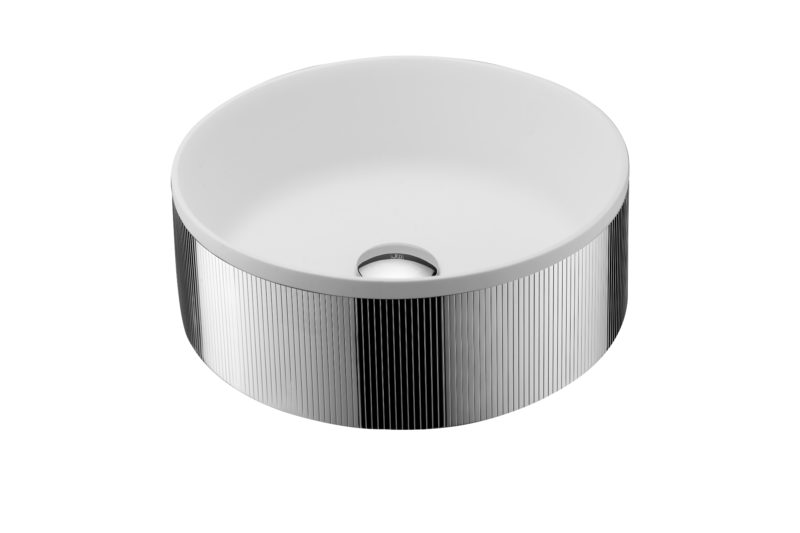 Counter Top Basin with unslotted click clack waste