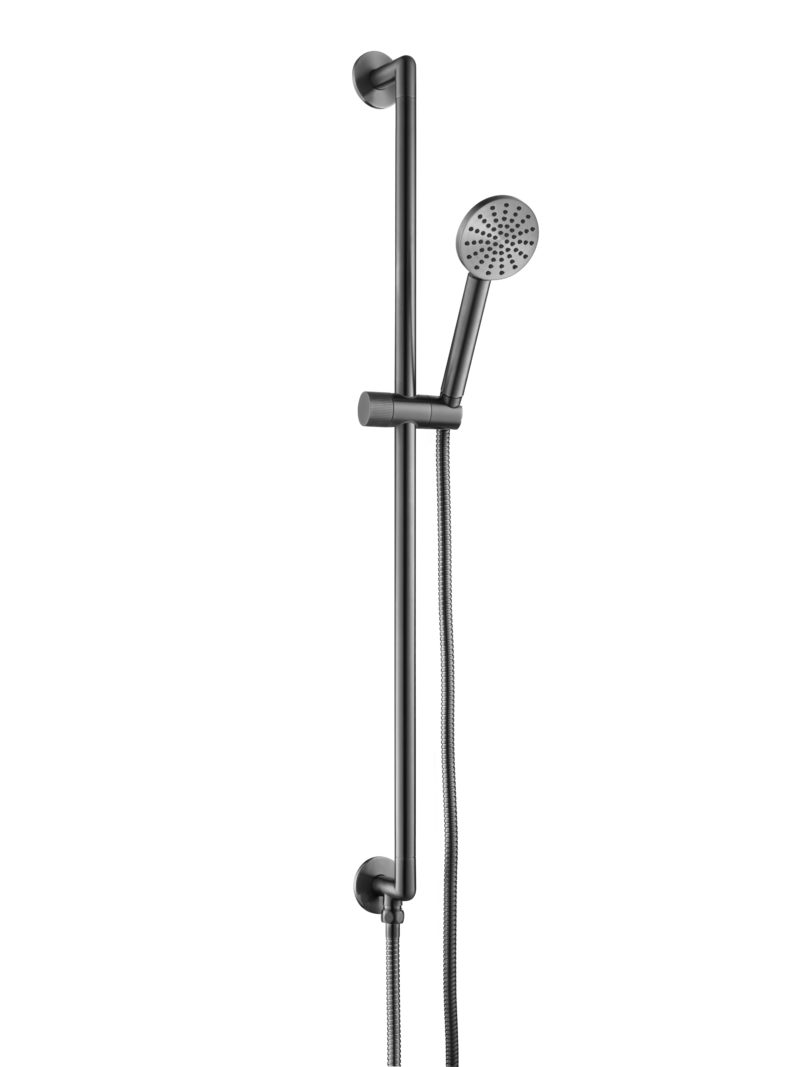 Slide Rail with Round Shower Handle and Hose with bottom outlet
