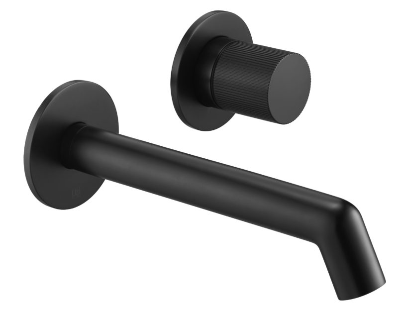 Wall mounted basin mixer without lever