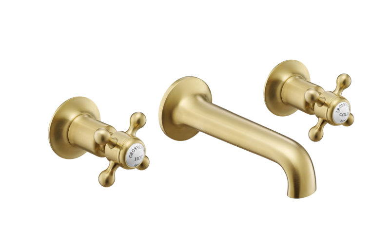 Grosvenor Cross 3 Hole Basin Mixer