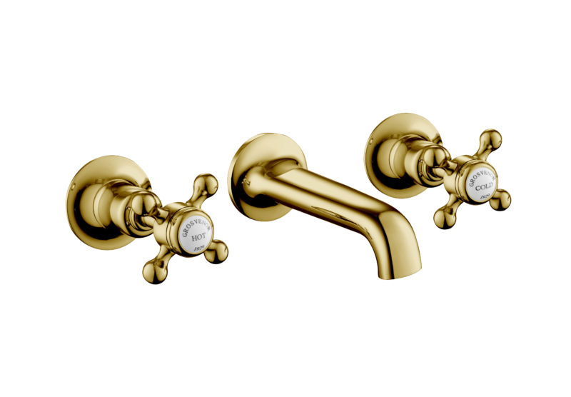 Grosvenor Cross 3 Hole Basin Mixer