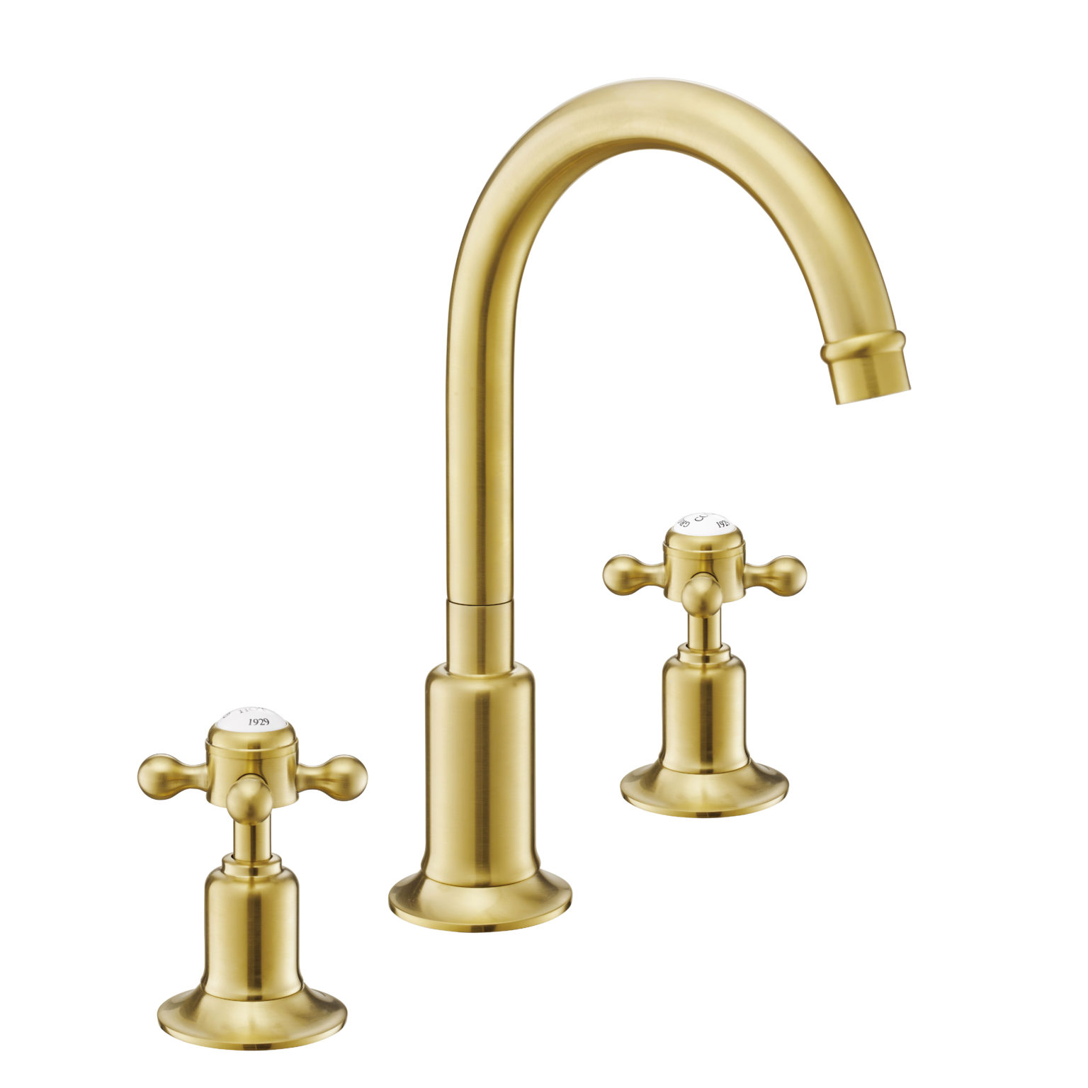 Grosvenor Cross Brushed Brass Archives Just Taps