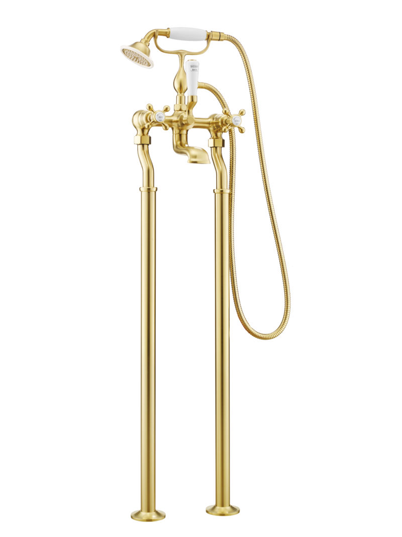 Grosvenor Freestanding Bath Shower Mixer With Kit