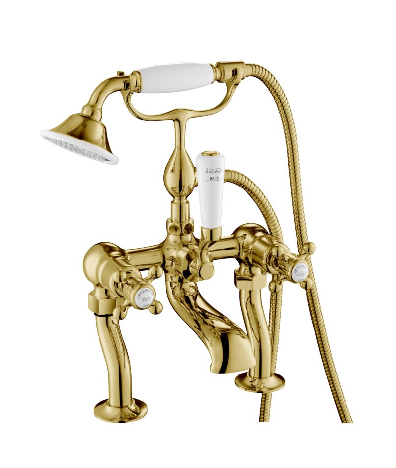 Deck Mounted Bath Shower Mixer with Kit