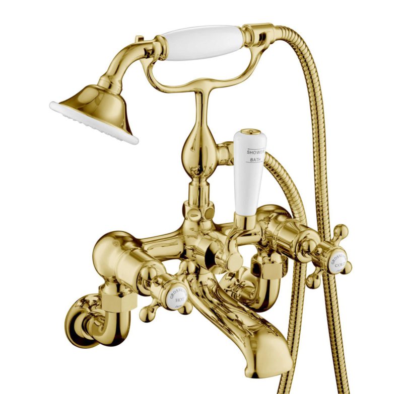 Bath Shower Mixer Wall Mounted with Kit
