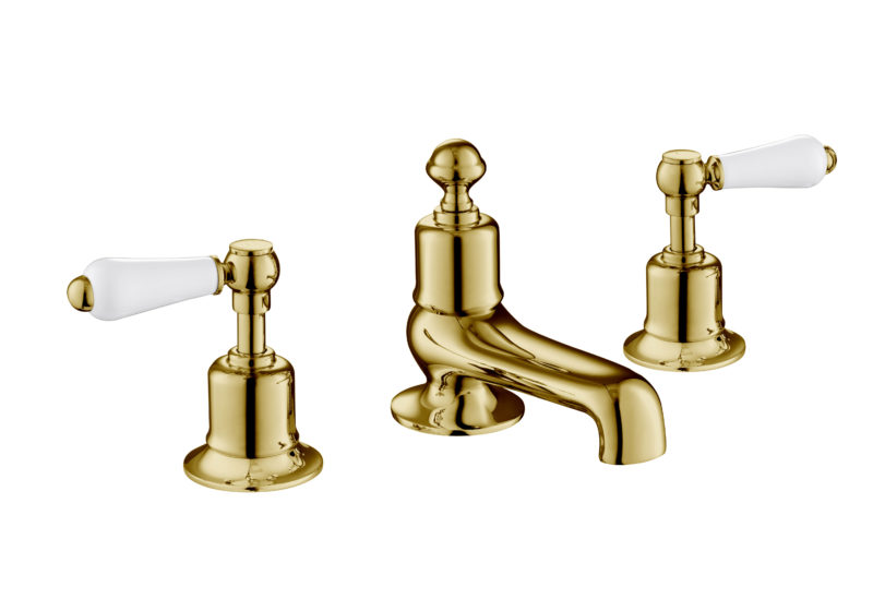Grosvenor Lever 3 Hole Deck Mounted Bath Filler