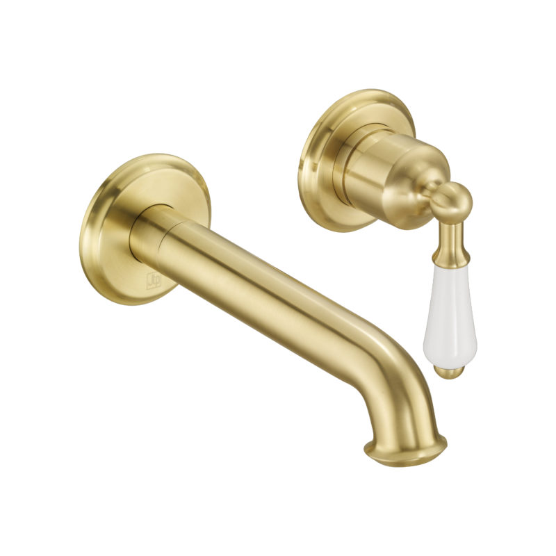Single lever wall mounted basin mixer