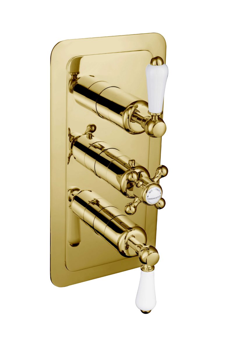 Grosvenor Lever Thermostatic 3 Outlet Shower Valve