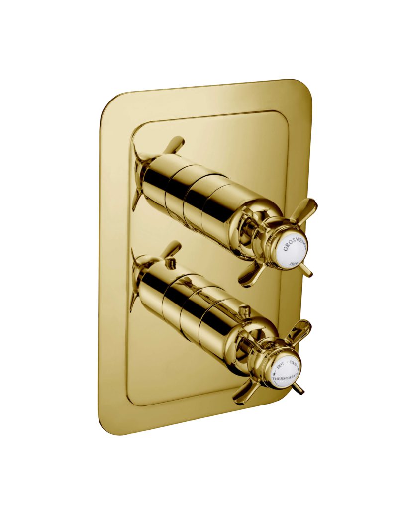 Grosvenor Pinch Thermostatic 2 Outlet Shower Valve