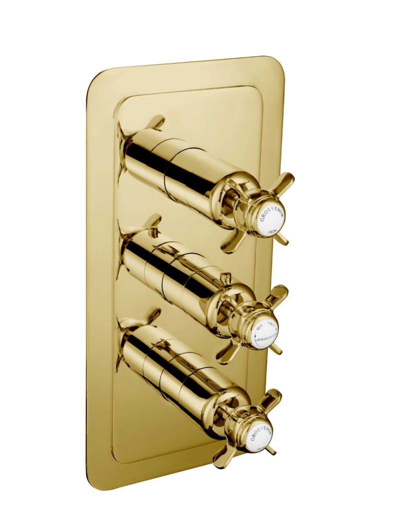 Grosvenor Pinch Thermostatic 2 Outlet Shower Valve