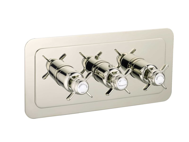 Grosvenor Pinch Thermostatic 3 Outlet Shower Valve