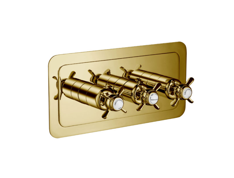 Grosvenor Pinch Thermostatic 3 Outlet Shower Valve