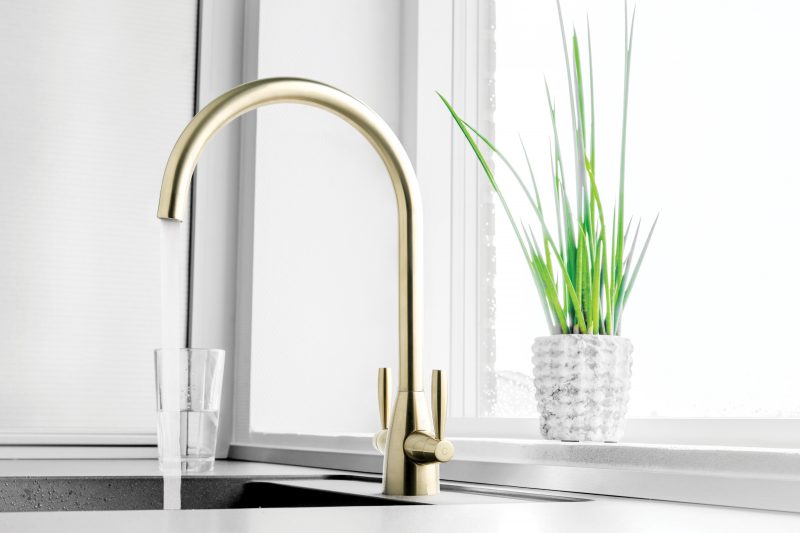 Blink Sink Mixer Brushed Brass - Image 2