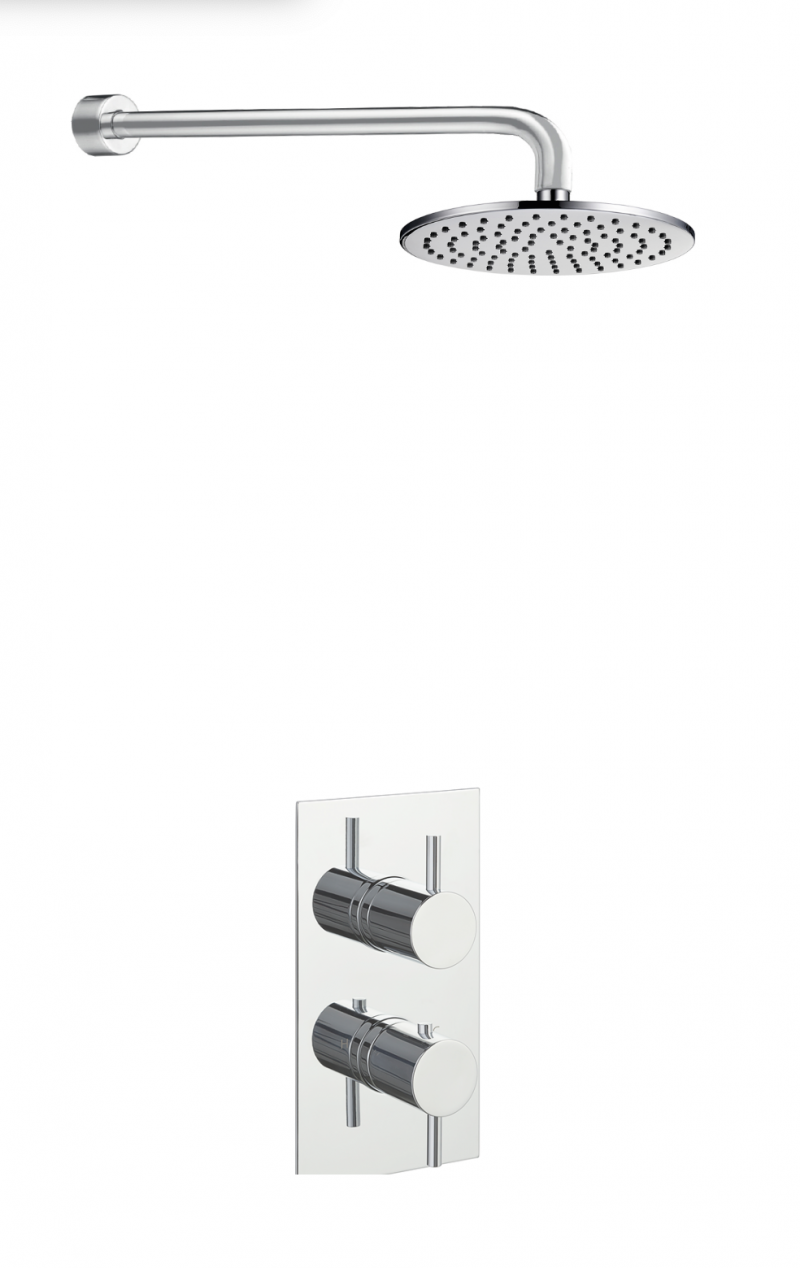 Round Thermostat with Overhead