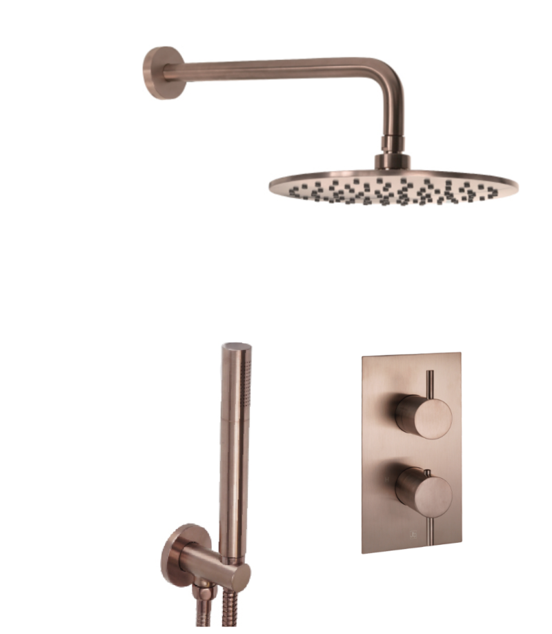 Vos Shower Combination 2 Outlet Brushed Bronze
