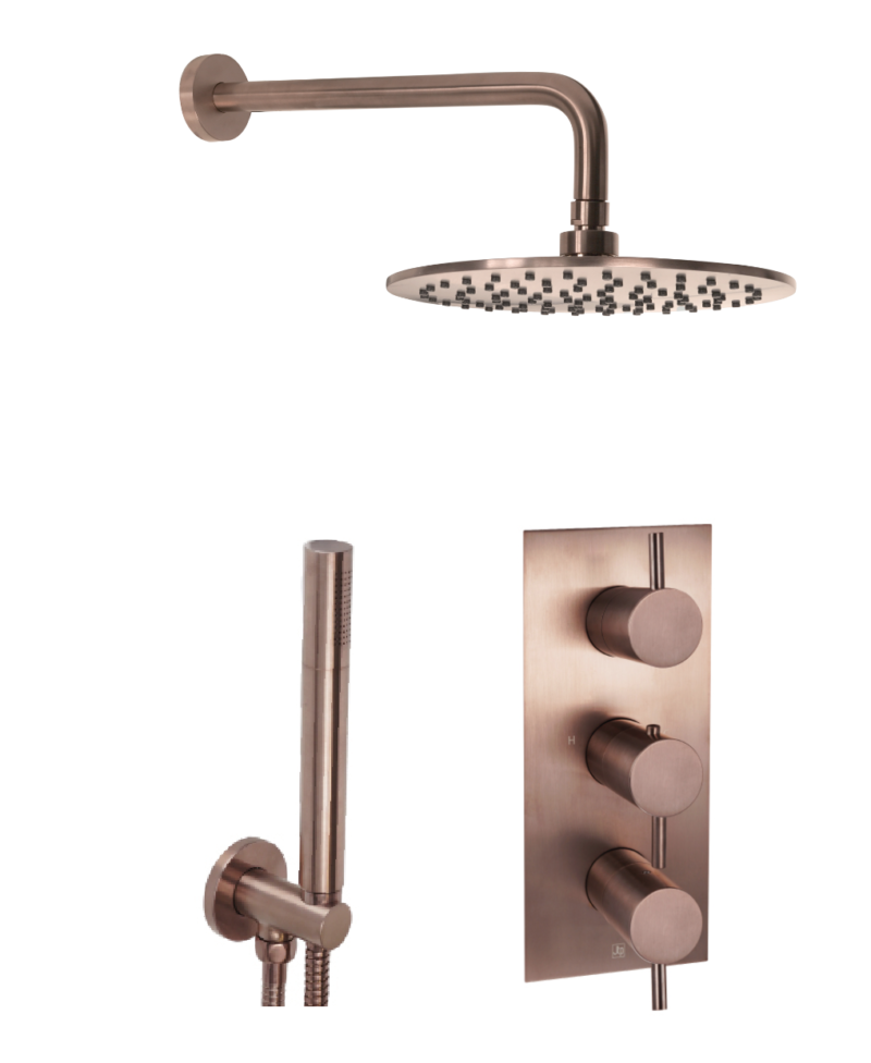 Vos Shower Combination 2 Outlet Brushed Bronze