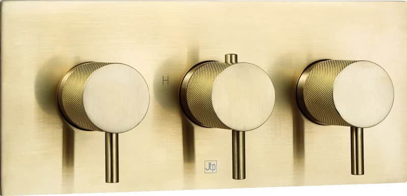 VOS Thermostatic Concealed 3 Outlet Shower Valve, Horizontal - Image 2