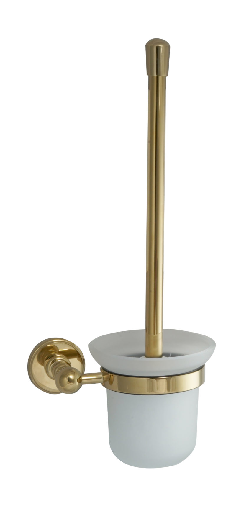 Toilet brush wall mounted frosted glass