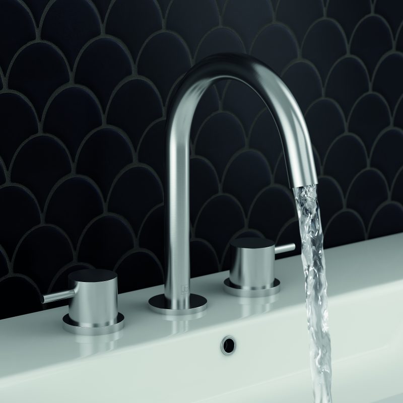 Inox Deck Mounted Basin Mixer - Image 3