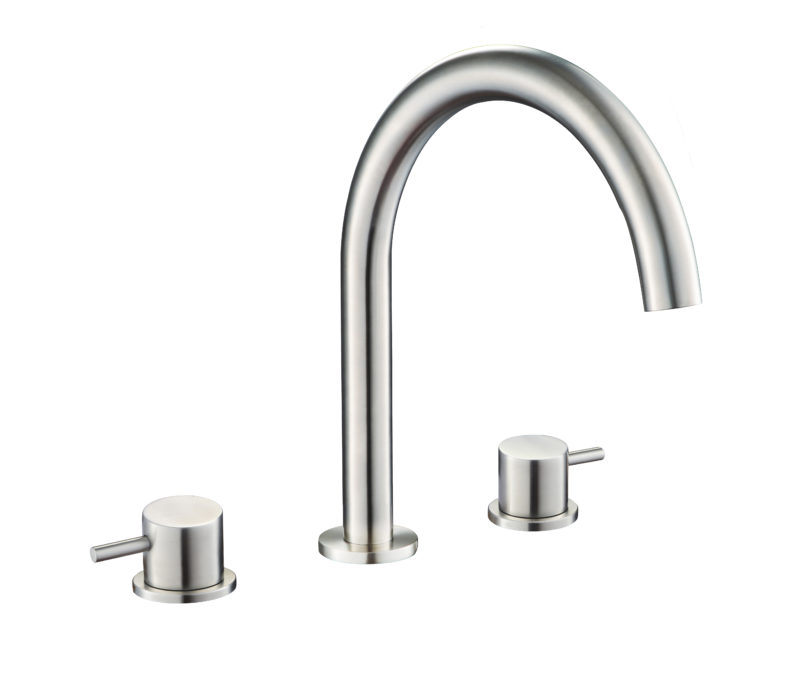 Inox Deck Mounted Basin Mixer