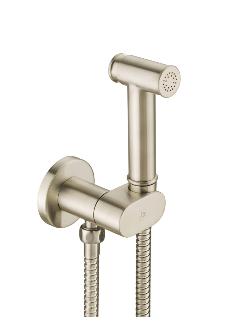 Douche set with safety stop