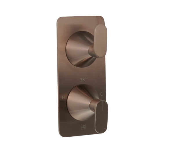 Thermostatic concealed  2 outlet shower valve (both handles included) - Image 2