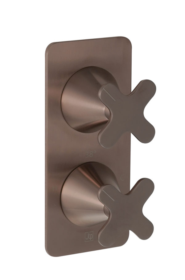 Thermostatic concealed  2 outlet shower valve (both handles included)