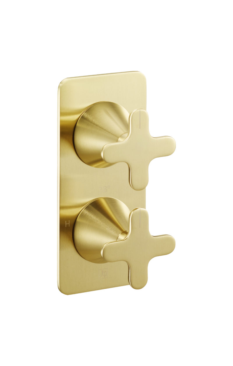 Thermostatic concealed  2 outlet shower valve (both handles included)