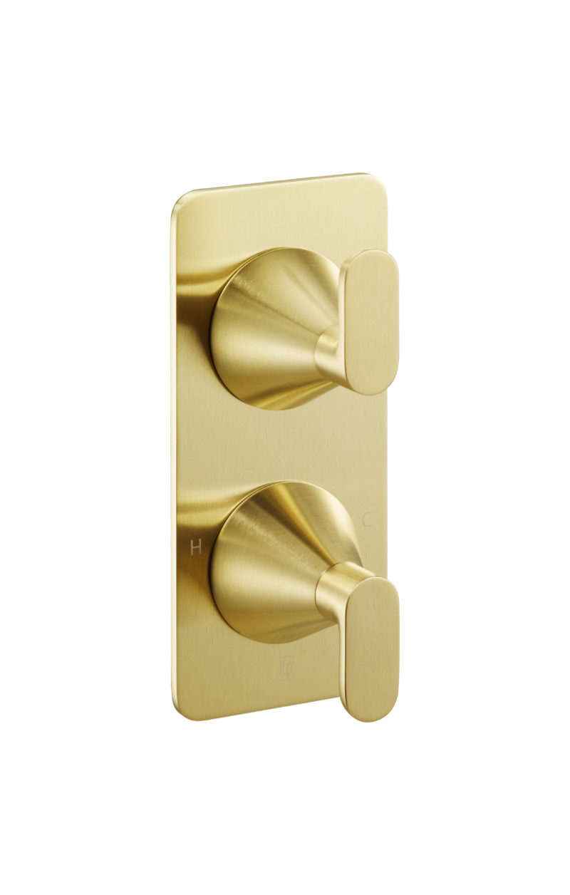 Thermostatic concealed  2 outlet shower valve (both handles included) - Image 2