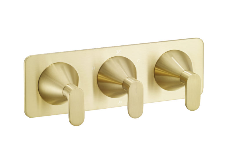 Thermostatic concealed  2 outlet shower valve (both handles included) - Image 2
