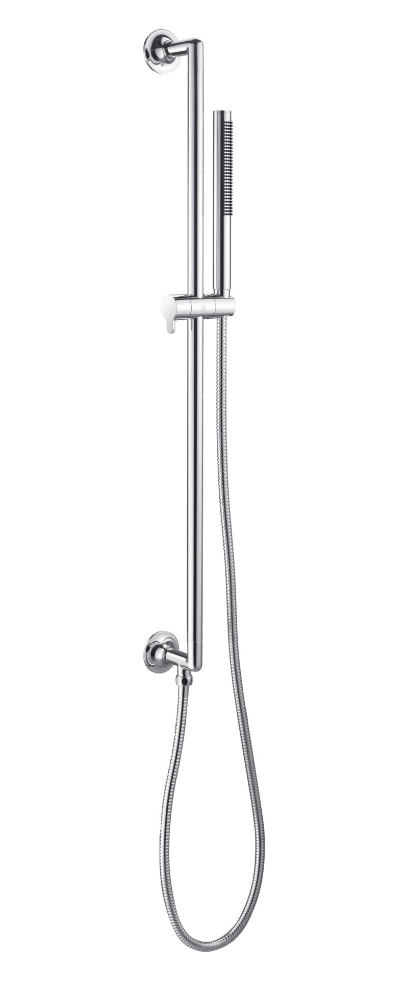 Slide rail with pencil shower handle and hose