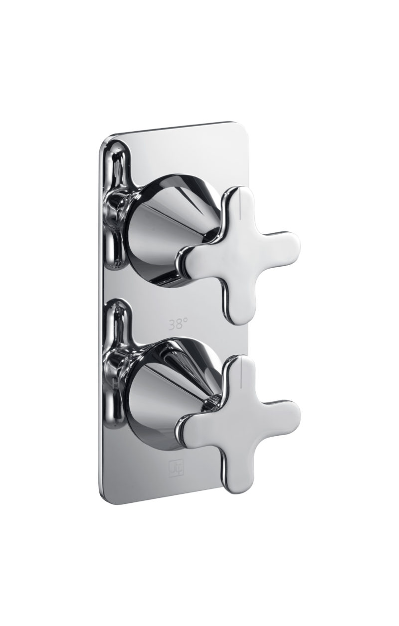 Thermostatic concealed  2 outlet shower valve (both handles included)