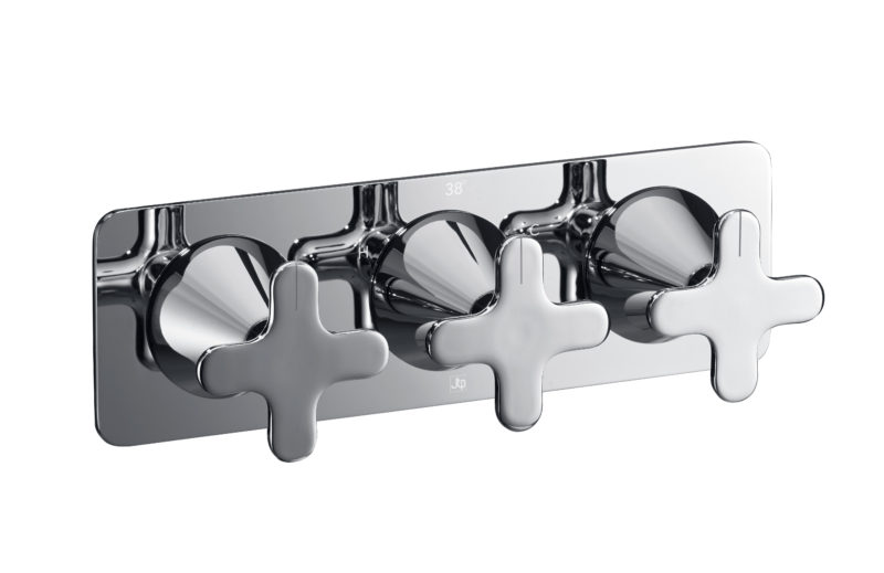 Thermostatic concealed  2 outlet shower valve (both handles included)