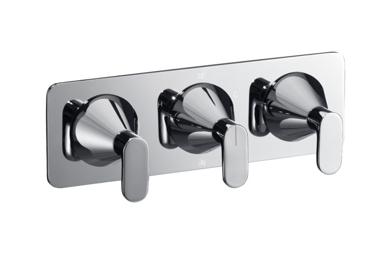 Thermostatic concealed  2 outlet shower valve (both handles included) - Image 2