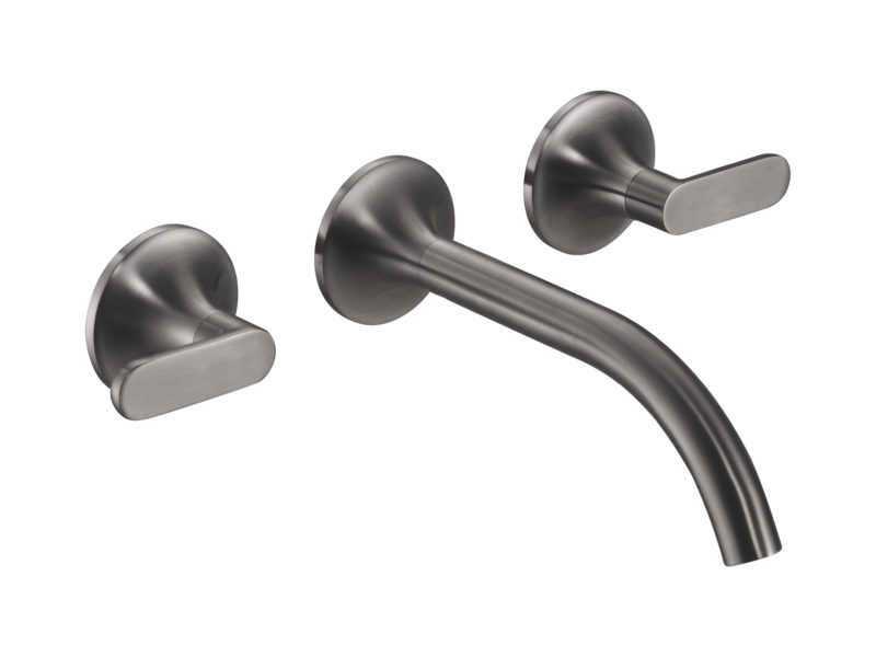 3 hole wall mounted  basin mixer (both handles included) - Image 2