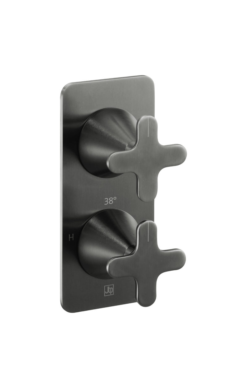 Thermostatic concealed  2 outlet shower valve (both handles included)
