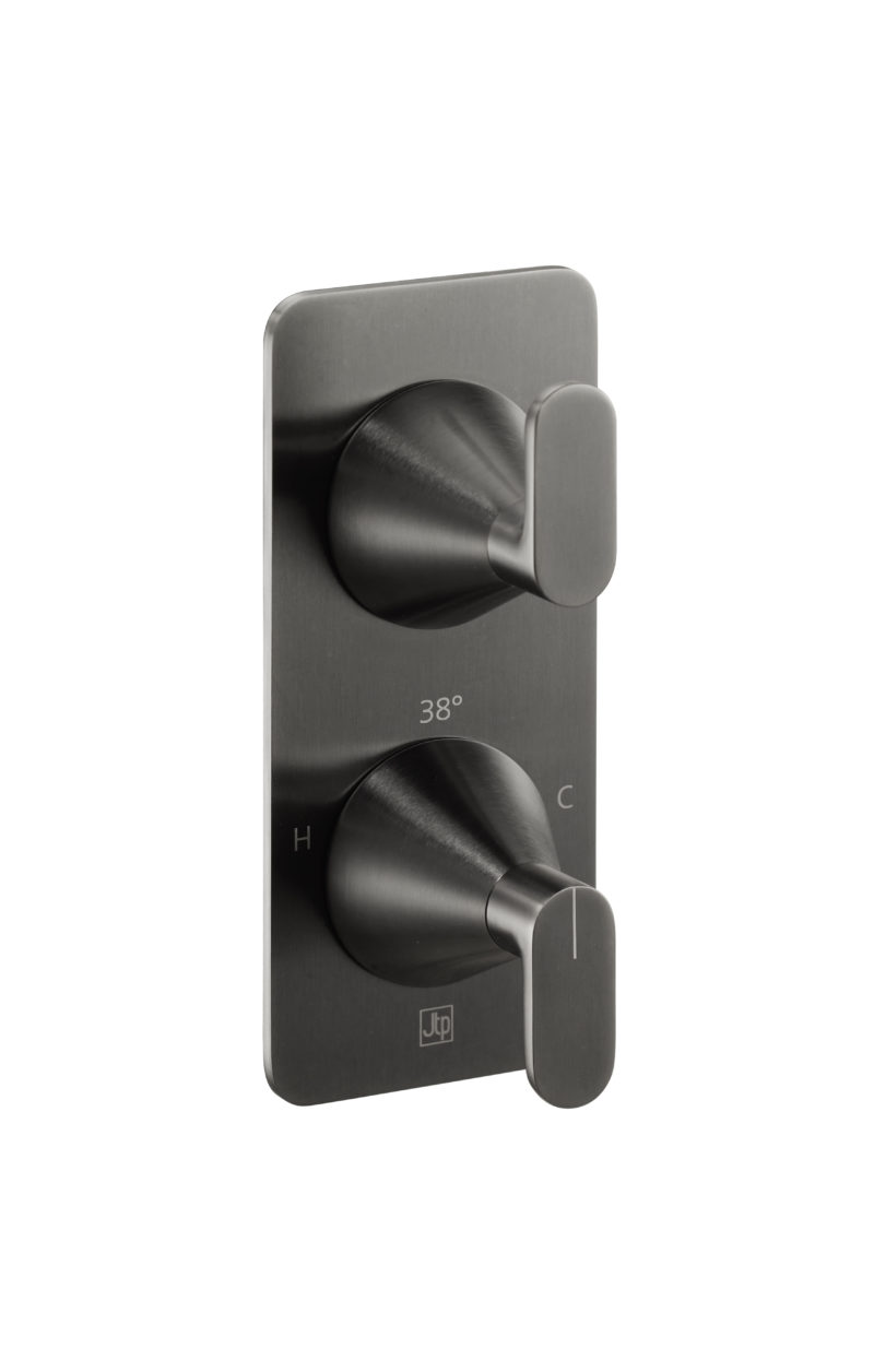 Thermostatic concealed  2 outlet shower valve (both handles included) - Image 2