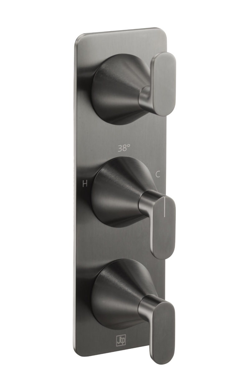 Thermostatic concealed  3 outlet shower valve  (both handles included) - Image 2